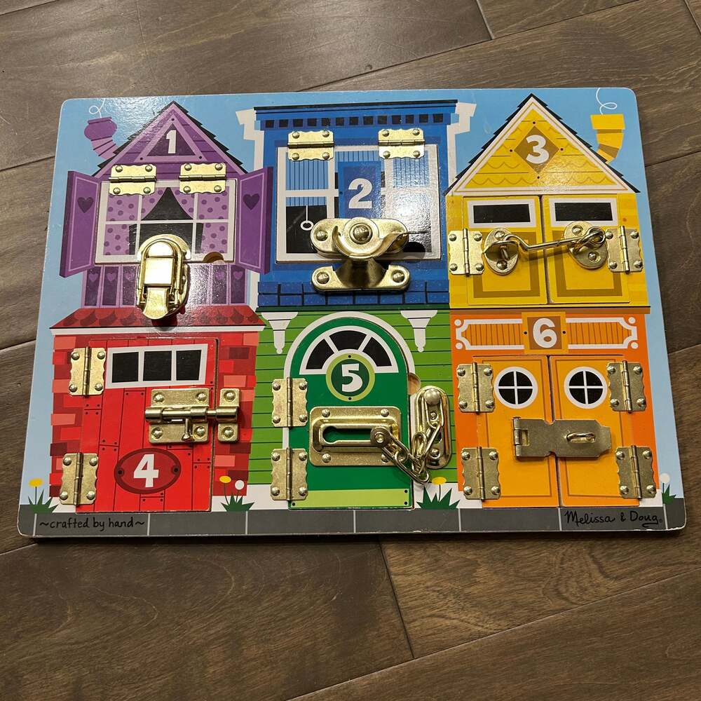 Melissa & Doug Latches Wooden Activity Board